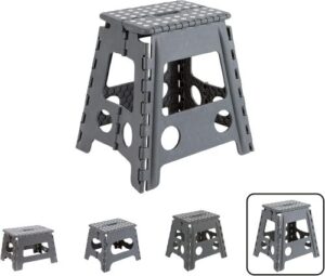 Sgabello Pieghevole Grande Grigio ARREGUI portata kg 150